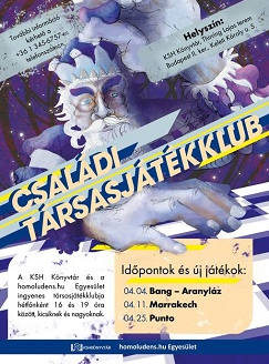 A családi társasjátékklub áprilisban is szeretettel várja a kicsiket és nagyokat!