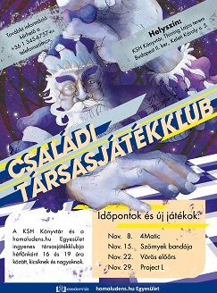 Családi társasjátékklub a KSH Könyvtárban