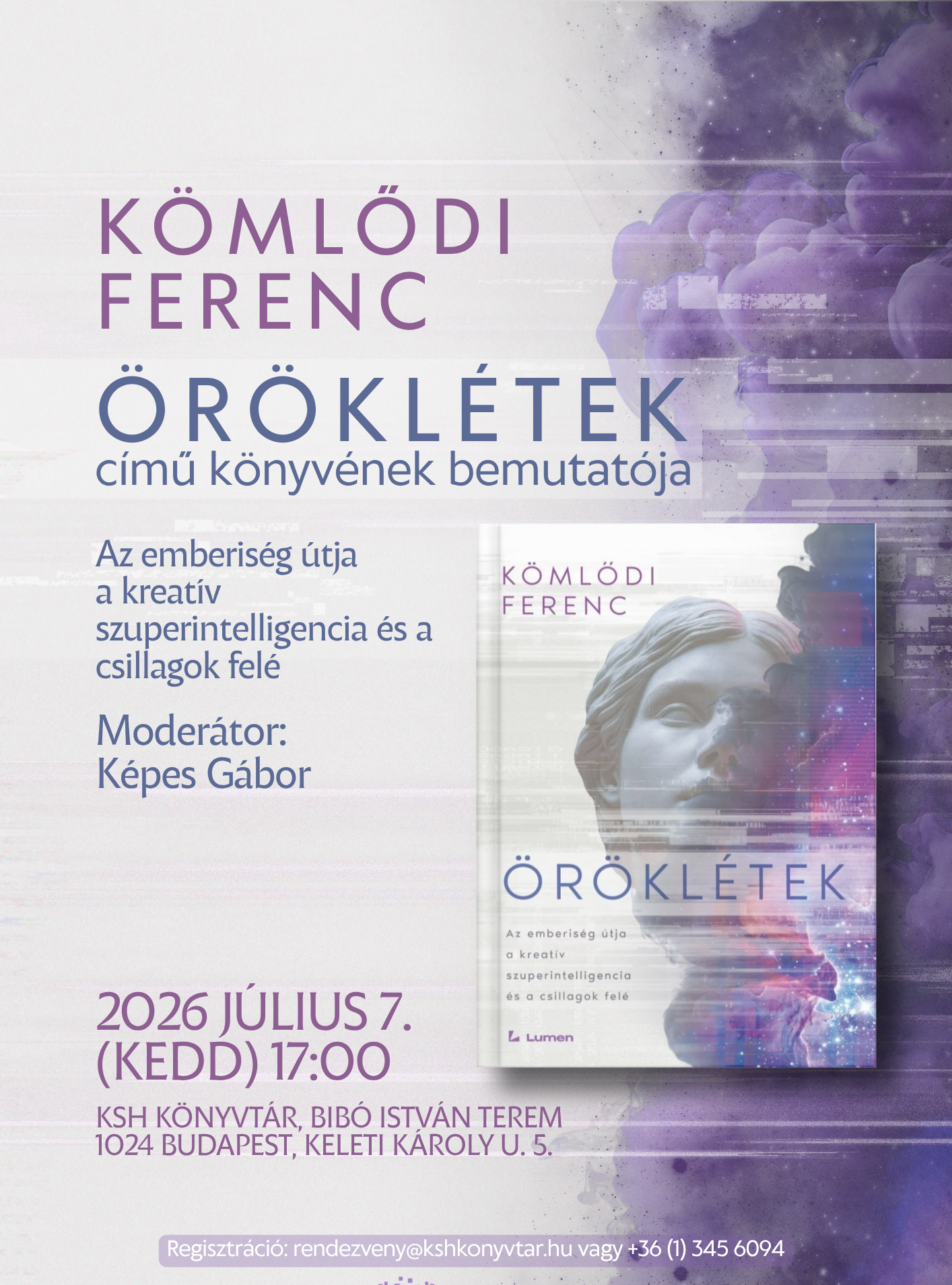 Kömlődi Ferenc: Öröklétek című könyvbemutatója